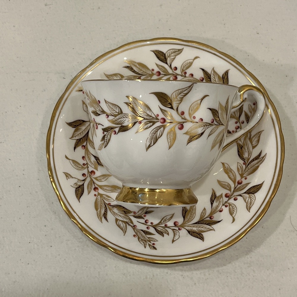Vintage Royal Chelsea Almond Willow Cup Teacup And Saucer EUC Bone China